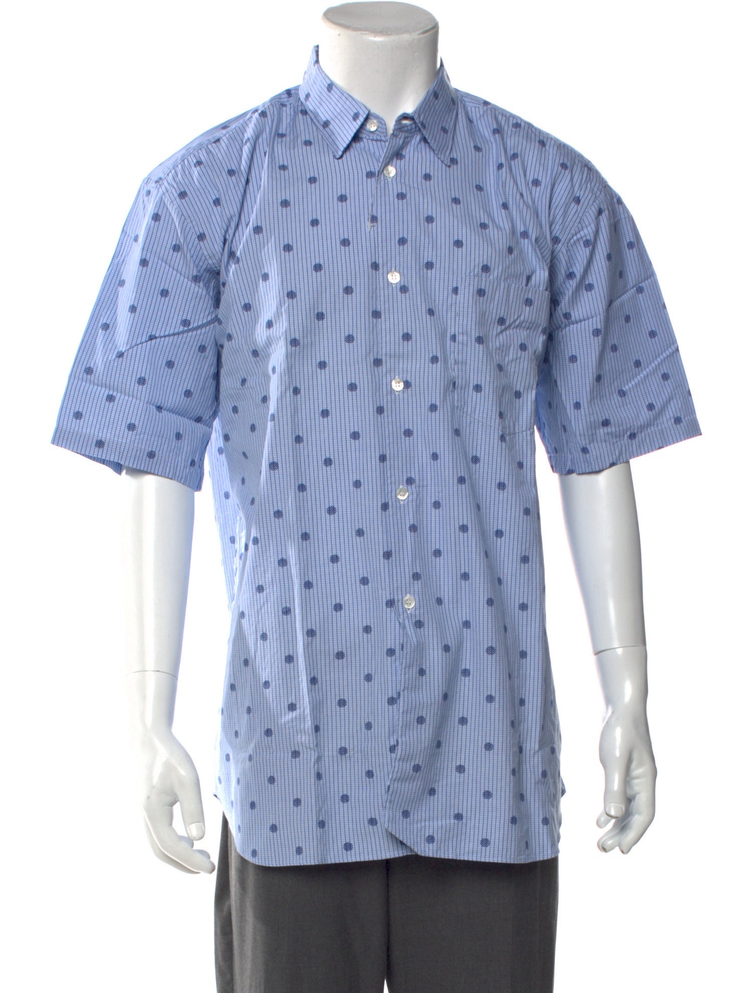 Comme des Garçons SHIRT Polka Dot Print Short Sleeve Shirt