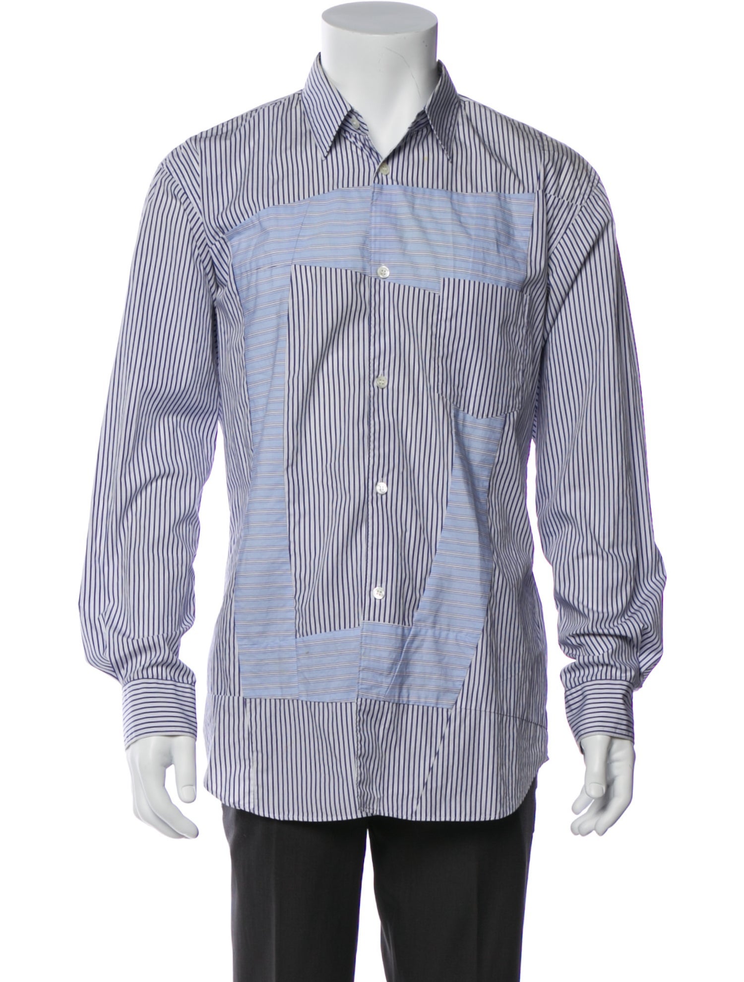 Comme des Garçons SHIRT Striped Long Sleeve Shirt