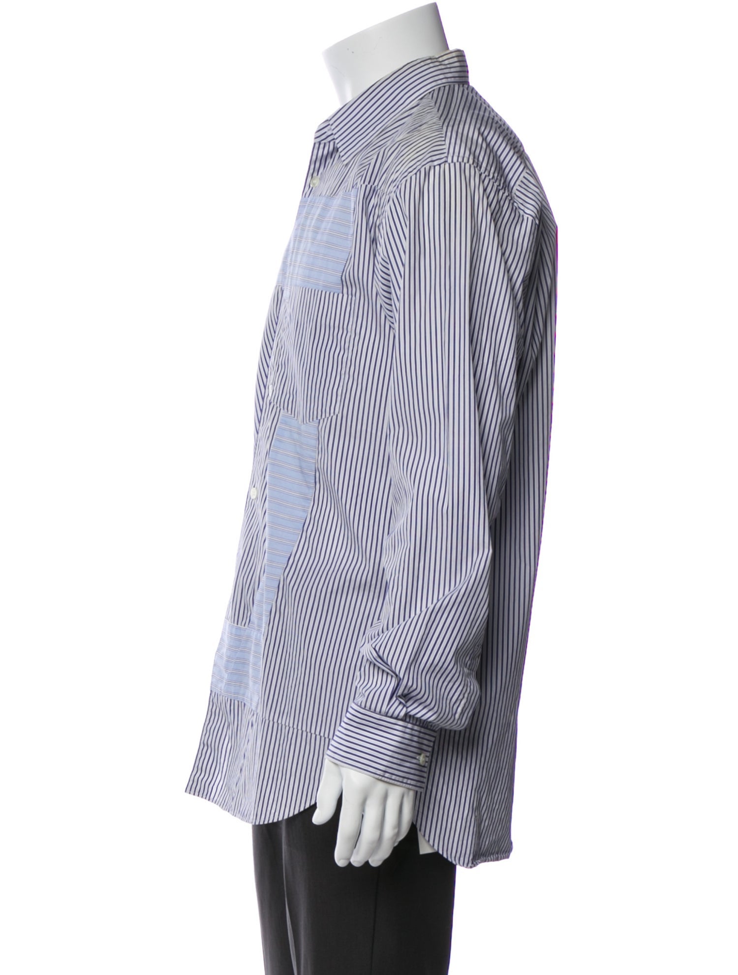 Comme des Garçons SHIRT Striped Long Sleeve Shirt