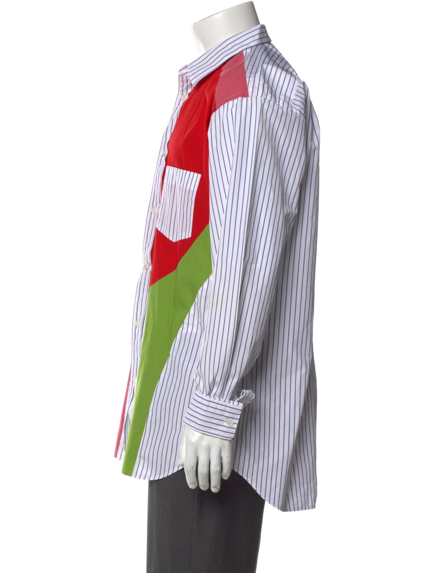 Comme des Garçons SHIRT Striped Long Sleeve Shirt