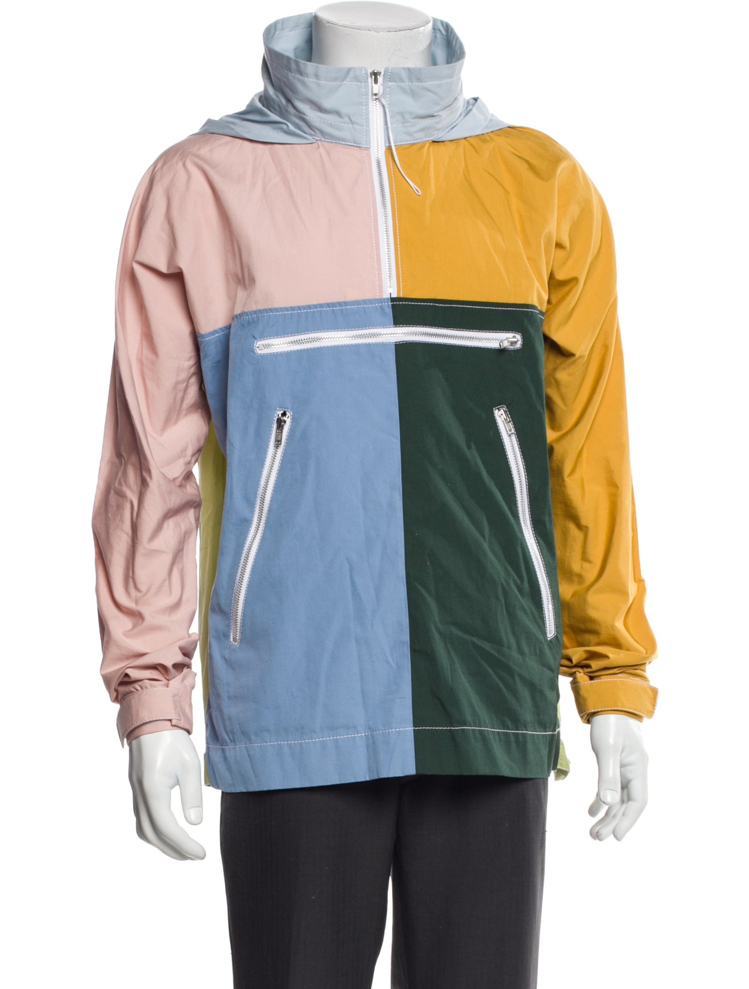 Comme des Garçons SHIRT Colorblock Pattern Windbreaker
