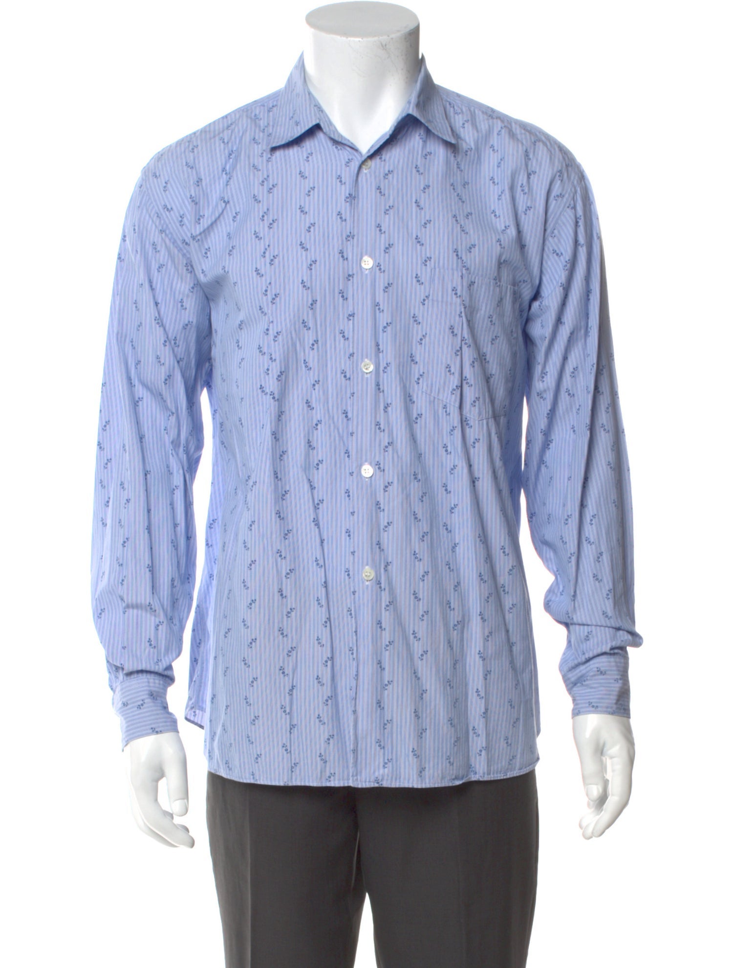 Comme des Garçons SHIRT Striped Long Sleeve Dress Shirt