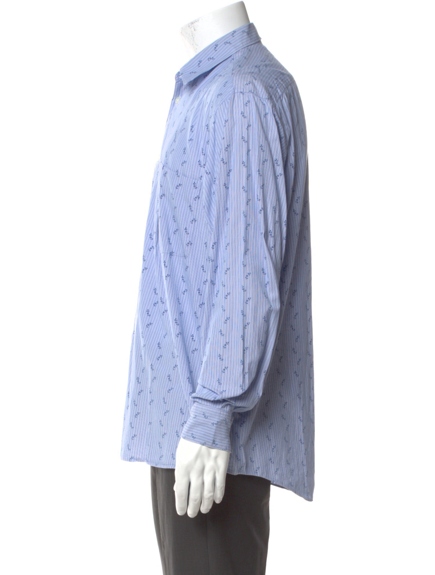 Comme des Garçons SHIRT Striped Long Sleeve Dress Shirt