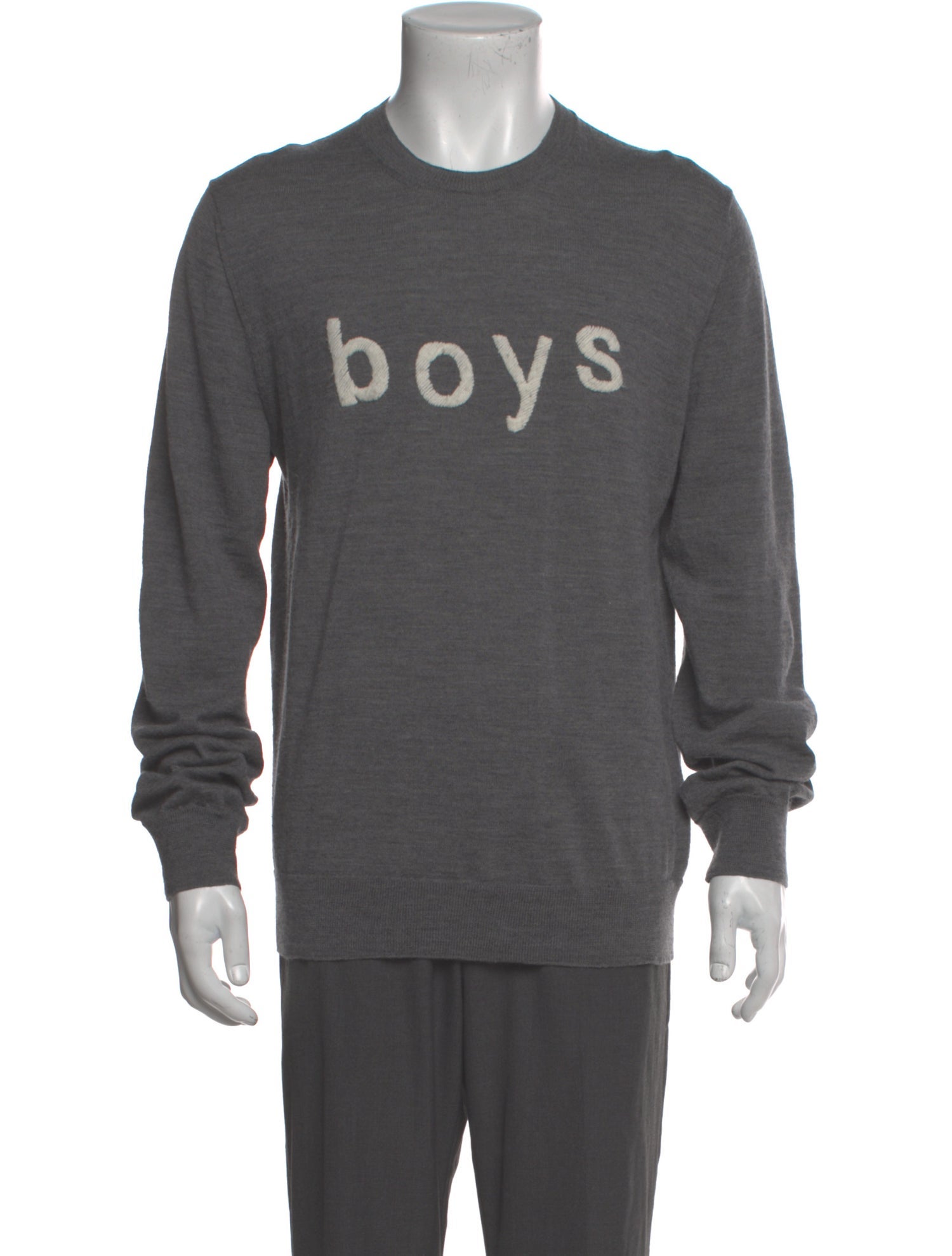 Comme des Garçons SHIRT Wool Graphic Print Pullover