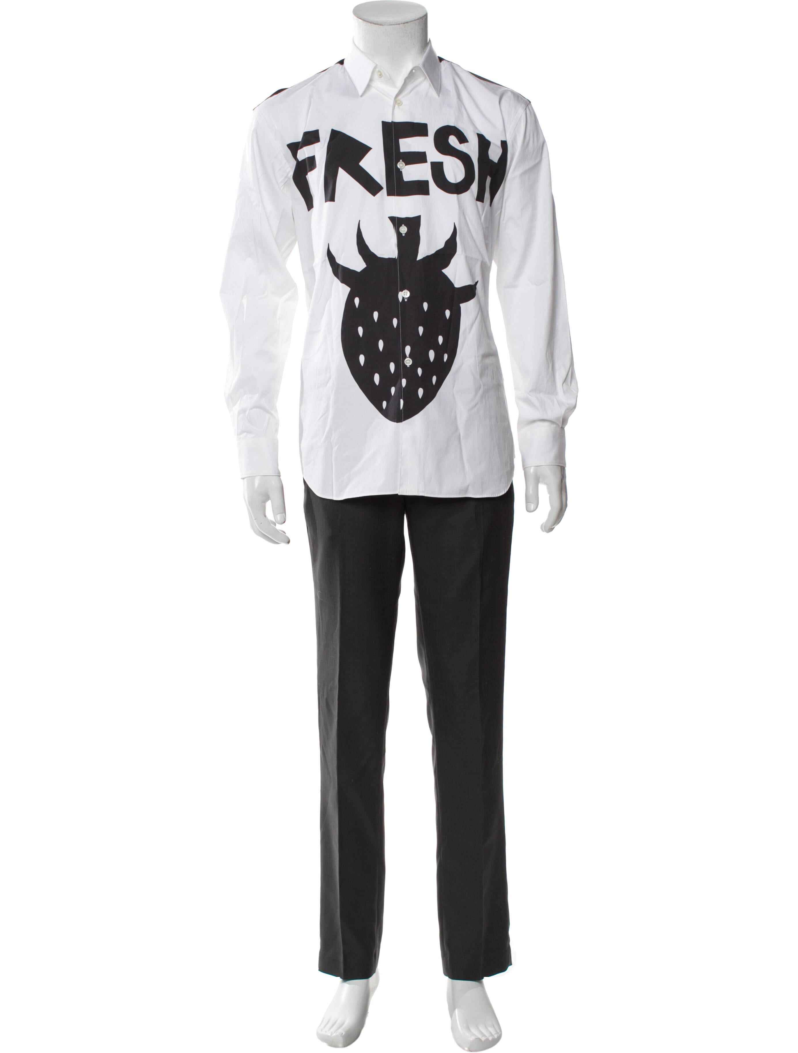 Comme des Garçons SHIRT Graphic Print Long Sleeve Shirt