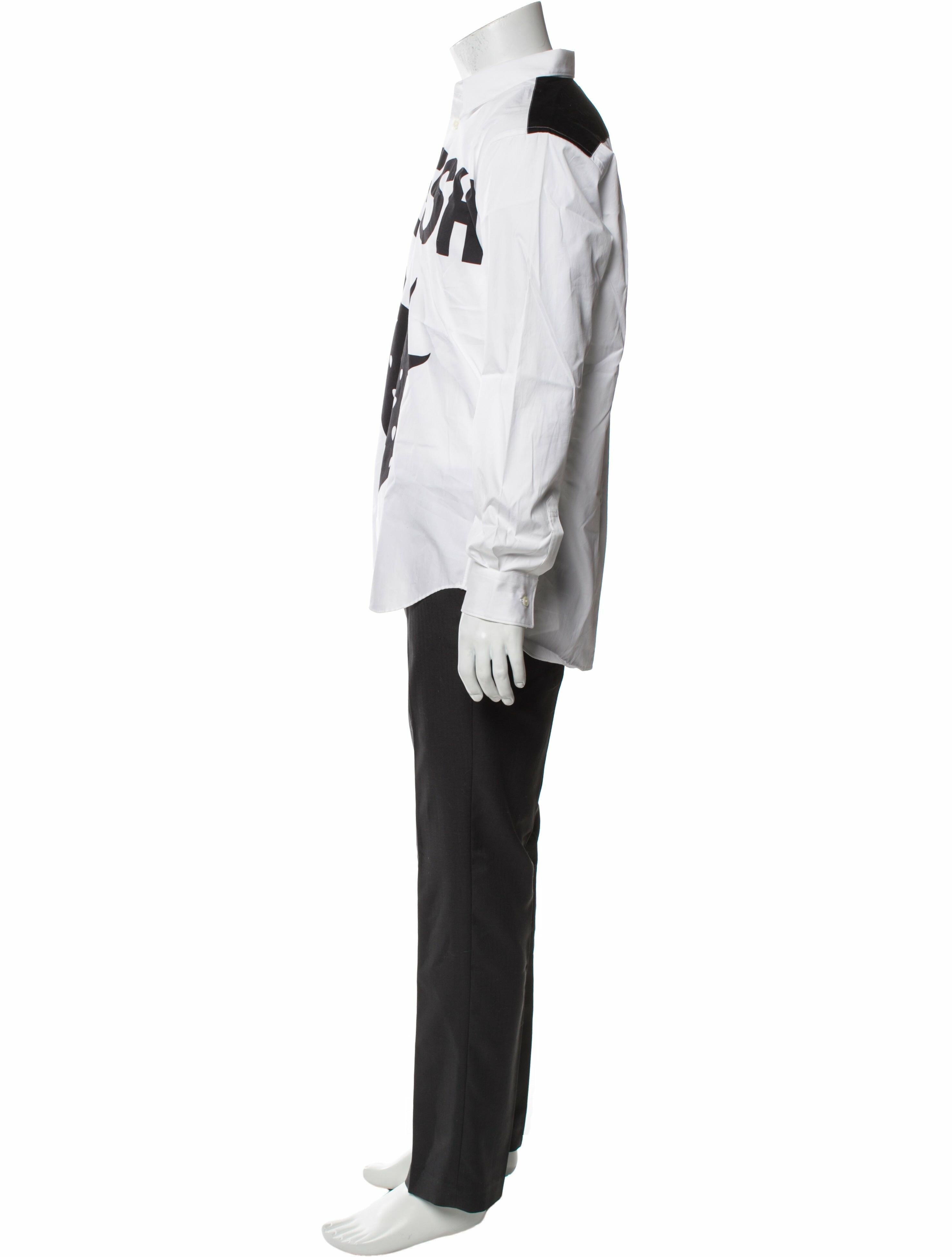 Comme des Garçons SHIRT Graphic Print Long Sleeve Shirt
