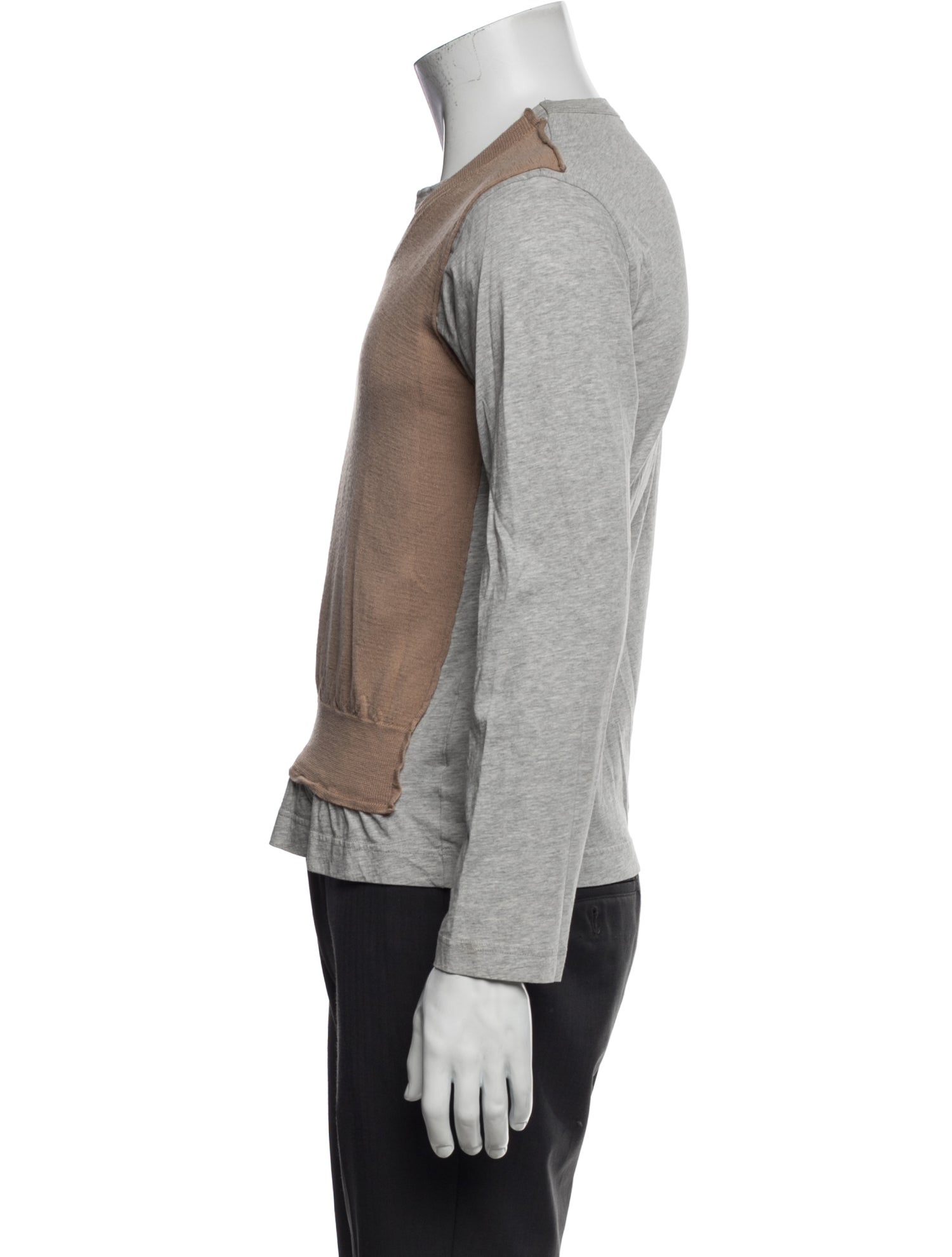 Comme des Garçons SHIRT Colorblock Pattern V-Neck Pullover