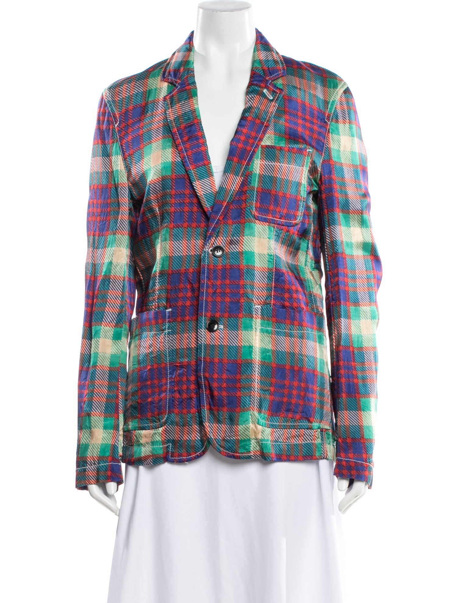 Comme des Garçons SHIRT Plaid Print Blazer w/ Tags