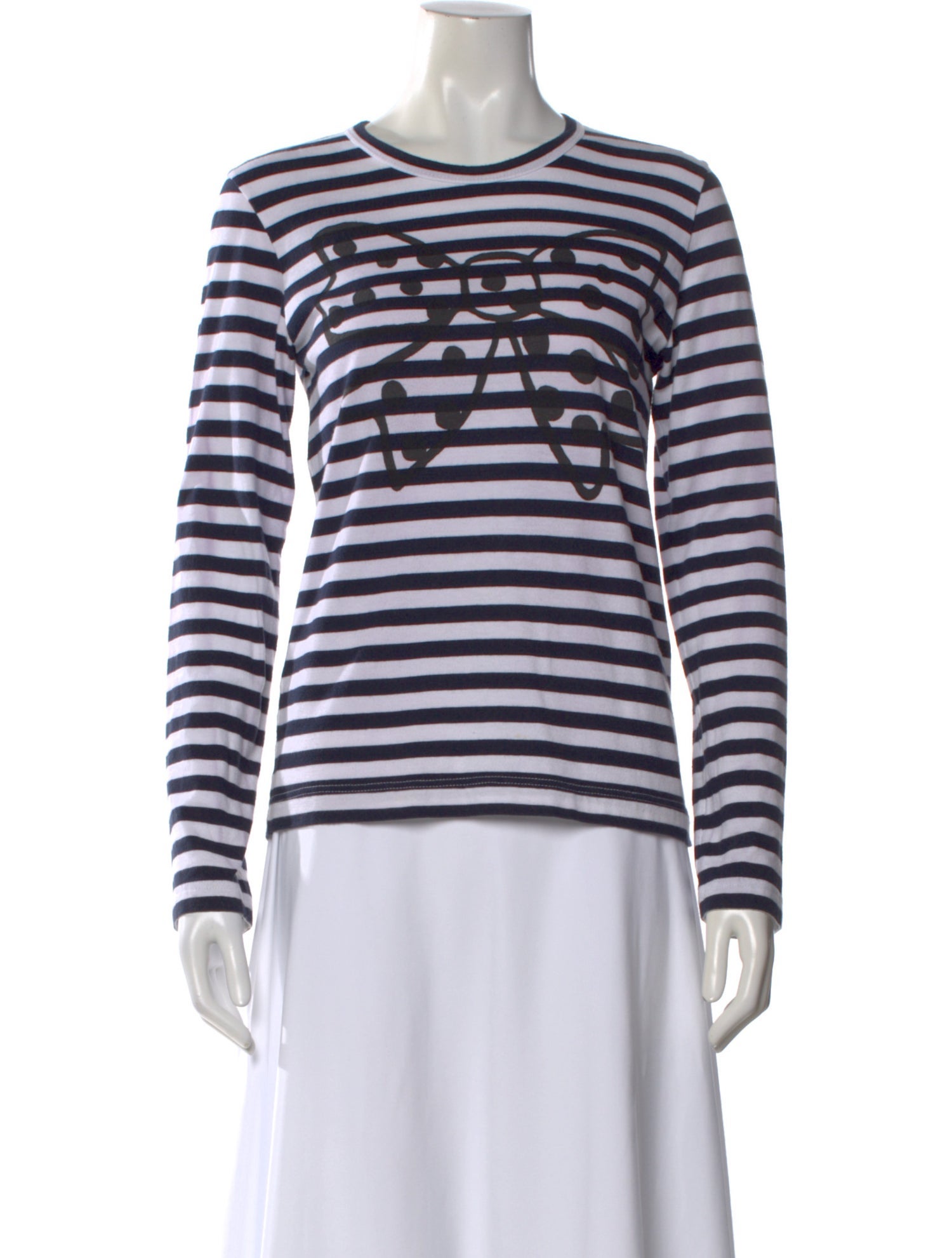 Comme des Garçons SHIRT Striped Crew Neck T-Shirt