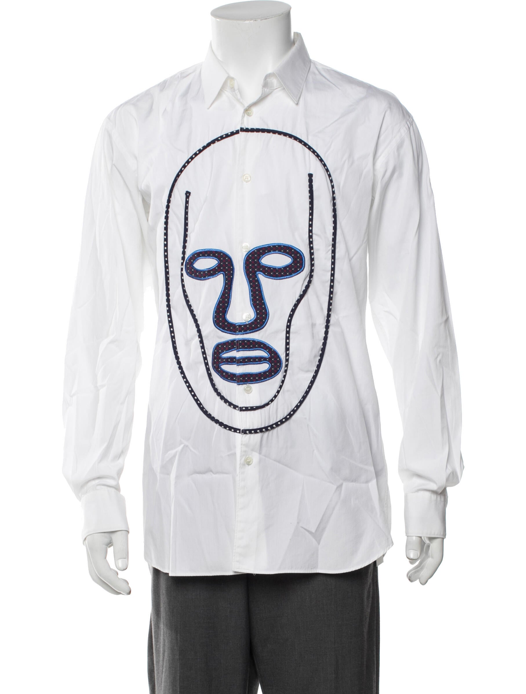 Comme des Garçons SHIRT Graphic Print Long Sleeve Shirt