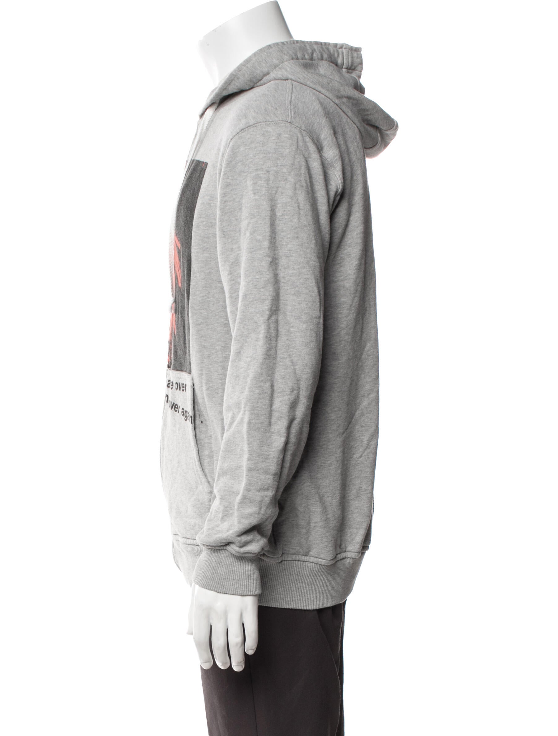 Fendi Graphic Print Crew Neck Hoodie w/ Tags - White Sweatshirts