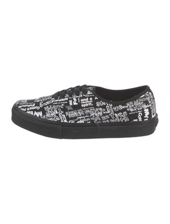 Comme des Garçons x Vans Canvas Printed Sneakers
