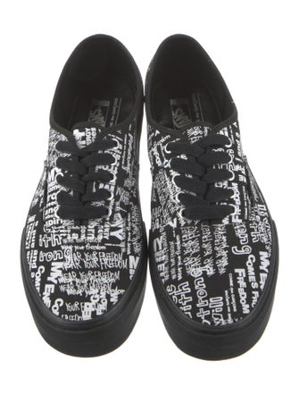 Comme des Garçons x Vans Canvas Printed Sneakers