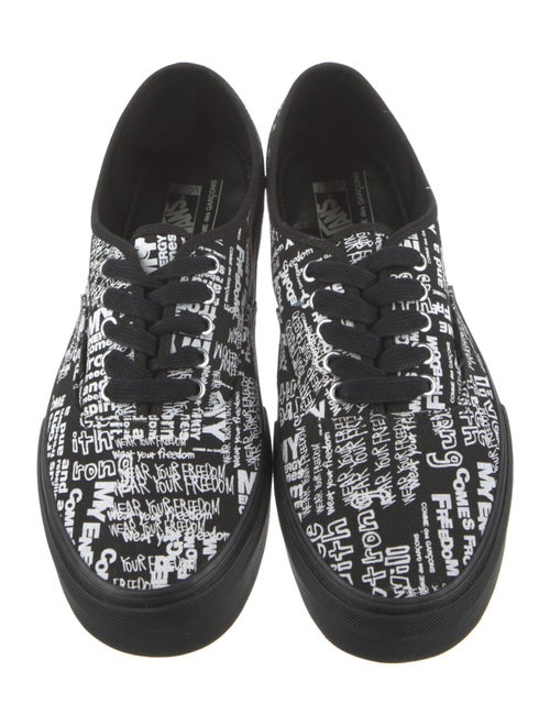 Comme des Garçons x Vans Canvas Printed Sneakers