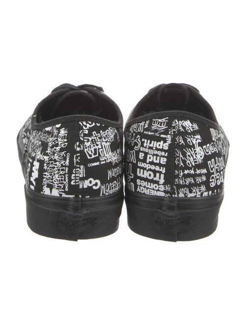 Comme des Garçons x Vans Canvas Printed Sneakers