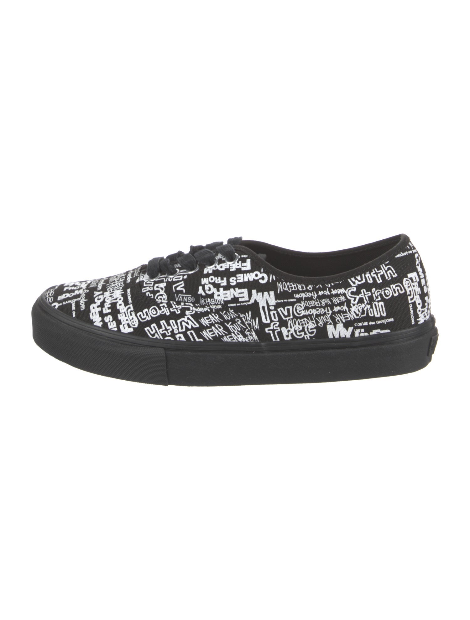 Comme des Garçons x Vans Canvas Printed Sneakers