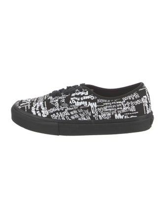 Comme des Garçons x Vans Canvas Printed Sneakers