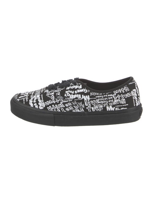 Comme des Garçons x Vans Canvas Printed Sneakers