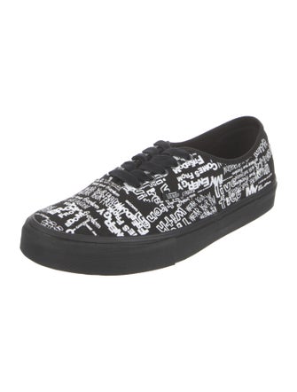 Comme des Garçons x Vans Canvas Printed Sneakers