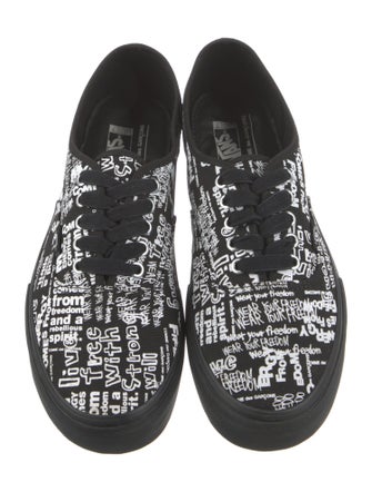 Comme des Garçons x Vans Canvas Printed Sneakers