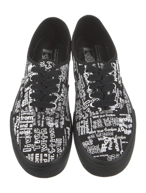 Comme des Garçons x Vans Canvas Printed Sneakers