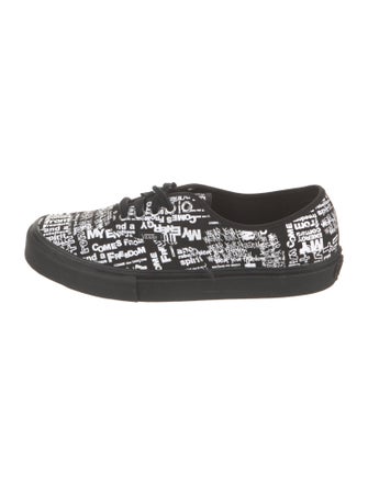 Comme des Garçons x Vans Canvas Printed Sneakers