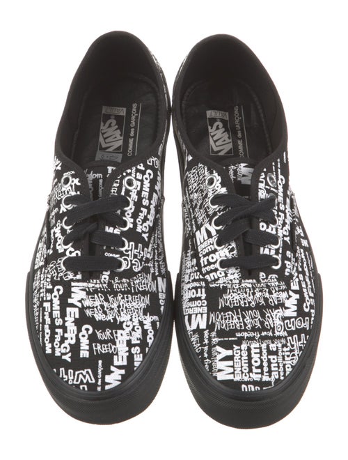Comme des Garçons x Vans Canvas Printed Sneakers