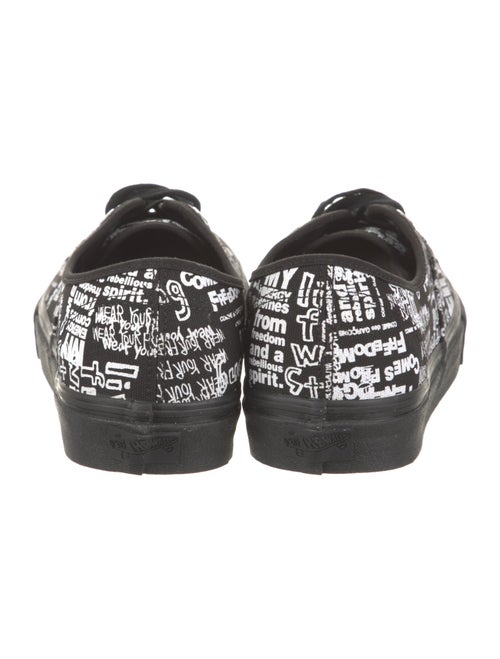 Comme des Garçons x Vans Canvas Printed Sneakers