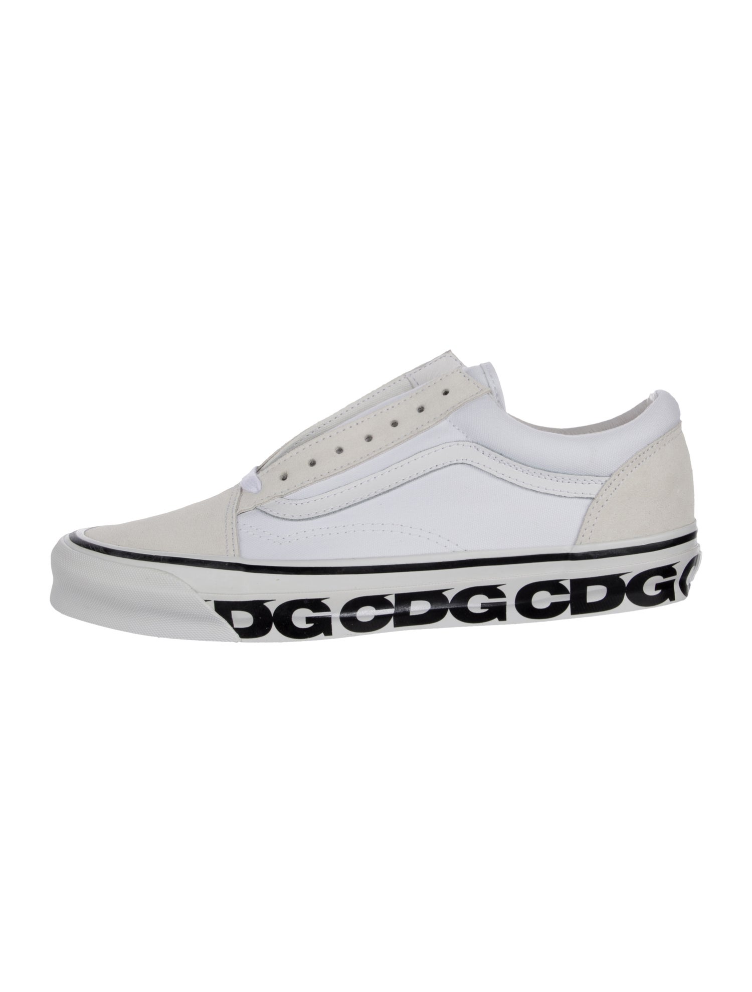 Comme des Garçons x Vans Canvas Colorblock Pattern Sneakers