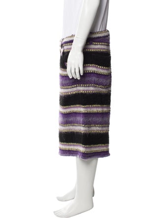 COÛT DE LA LIBERTÉ Striped Flat Front Shorts