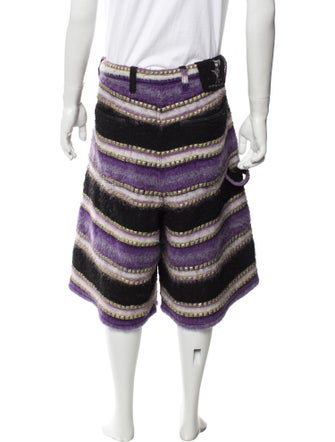 COÛT DE LA LIBERTÉ Striped Flat Front Shorts