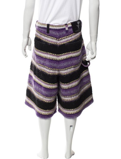 COÛT DE LA LIBERTÉ Striped Flat Front Shorts