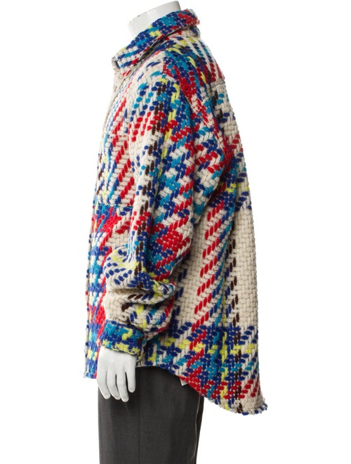 COÛT DE LA LIBERTÉ Wool Tweed Pattern Windbreaker