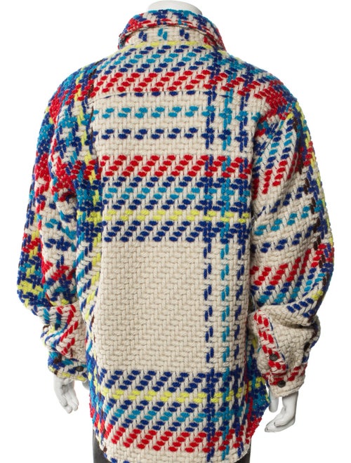 COÛT DE LA LIBERTÉ Wool Tweed Pattern Windbreaker