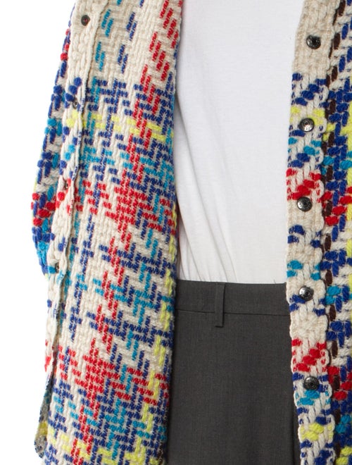 COÛT DE LA LIBERTÉ Wool Tweed Pattern Windbreaker