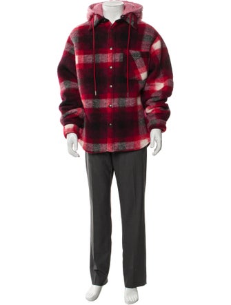 COÛT DE LA LIBERTÉ Wool Plaid Print Parka