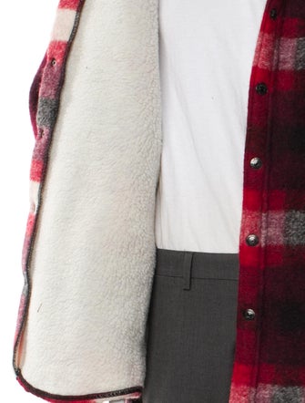 COÛT DE LA LIBERTÉ Wool Plaid Print Parka
