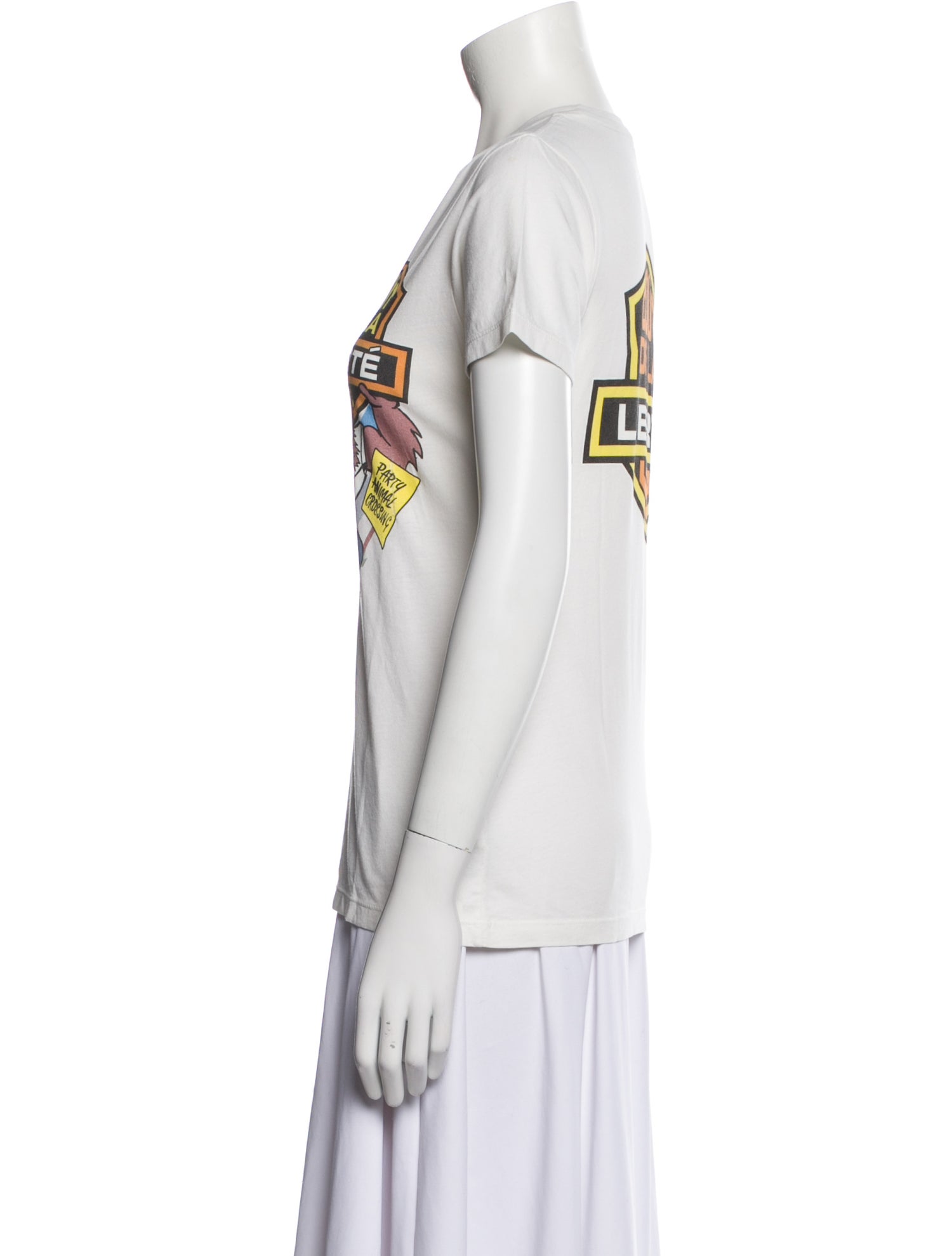 COÛT DE LA LIBERTÉ Graphic Print Crew Neck T-Shirt