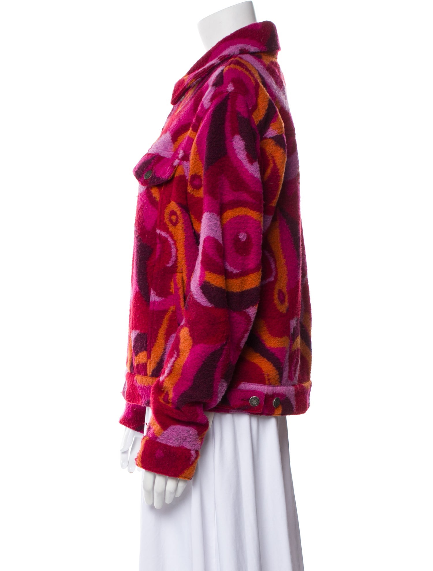 COÛT DE LA LIBERTÉ Printed Faux Fur Jacket