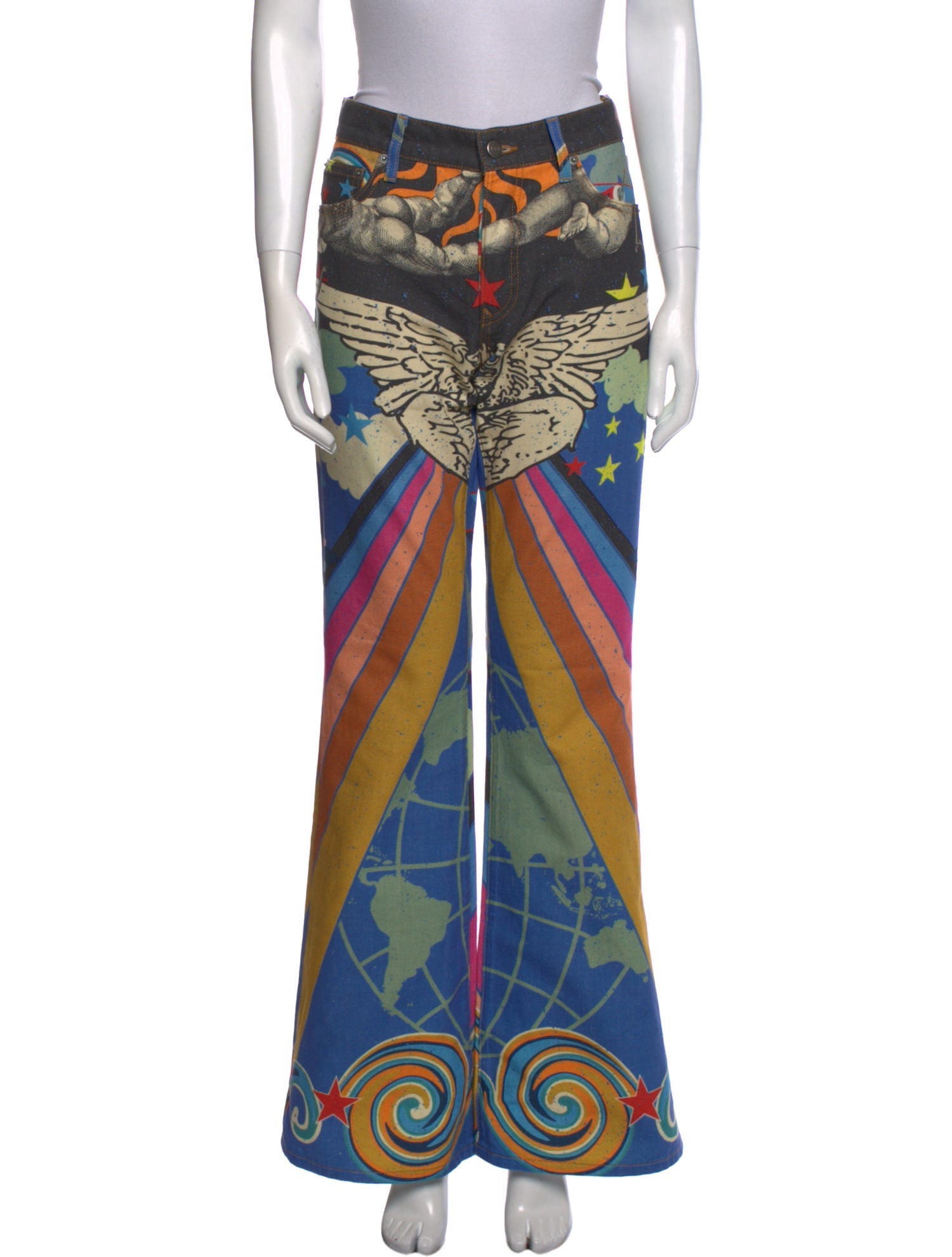 COÛT DE LA LIBERTÉ Mid-Rise Wide Leg Jeans