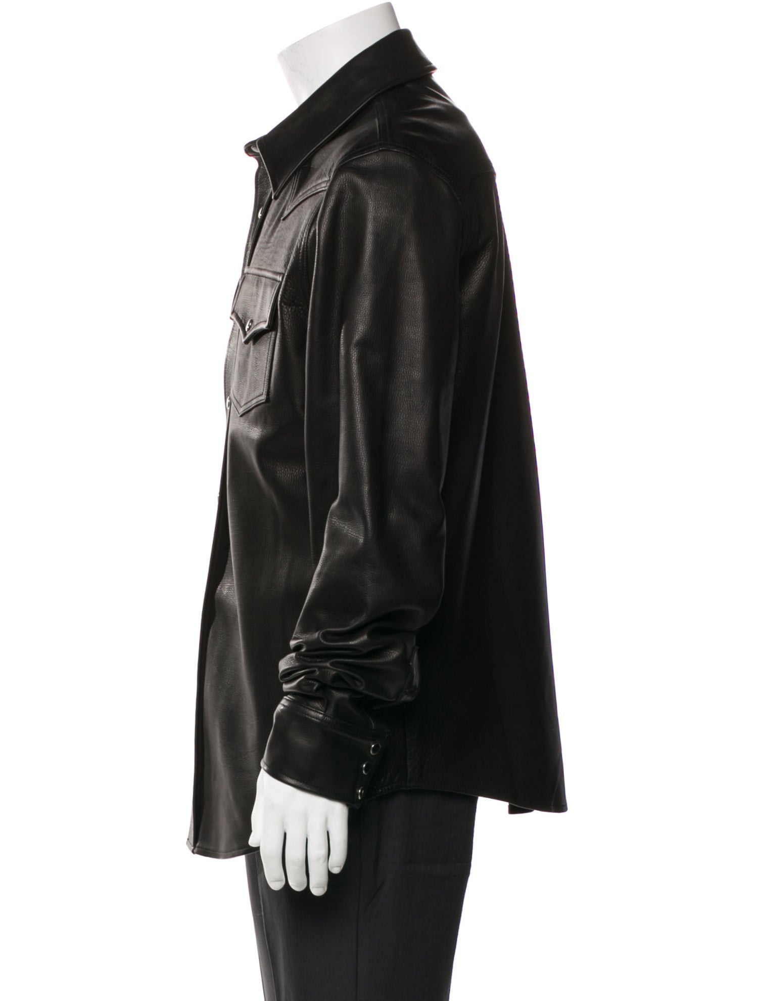 COÛT DE LA LIBERTÉ Leather Utility Jacket