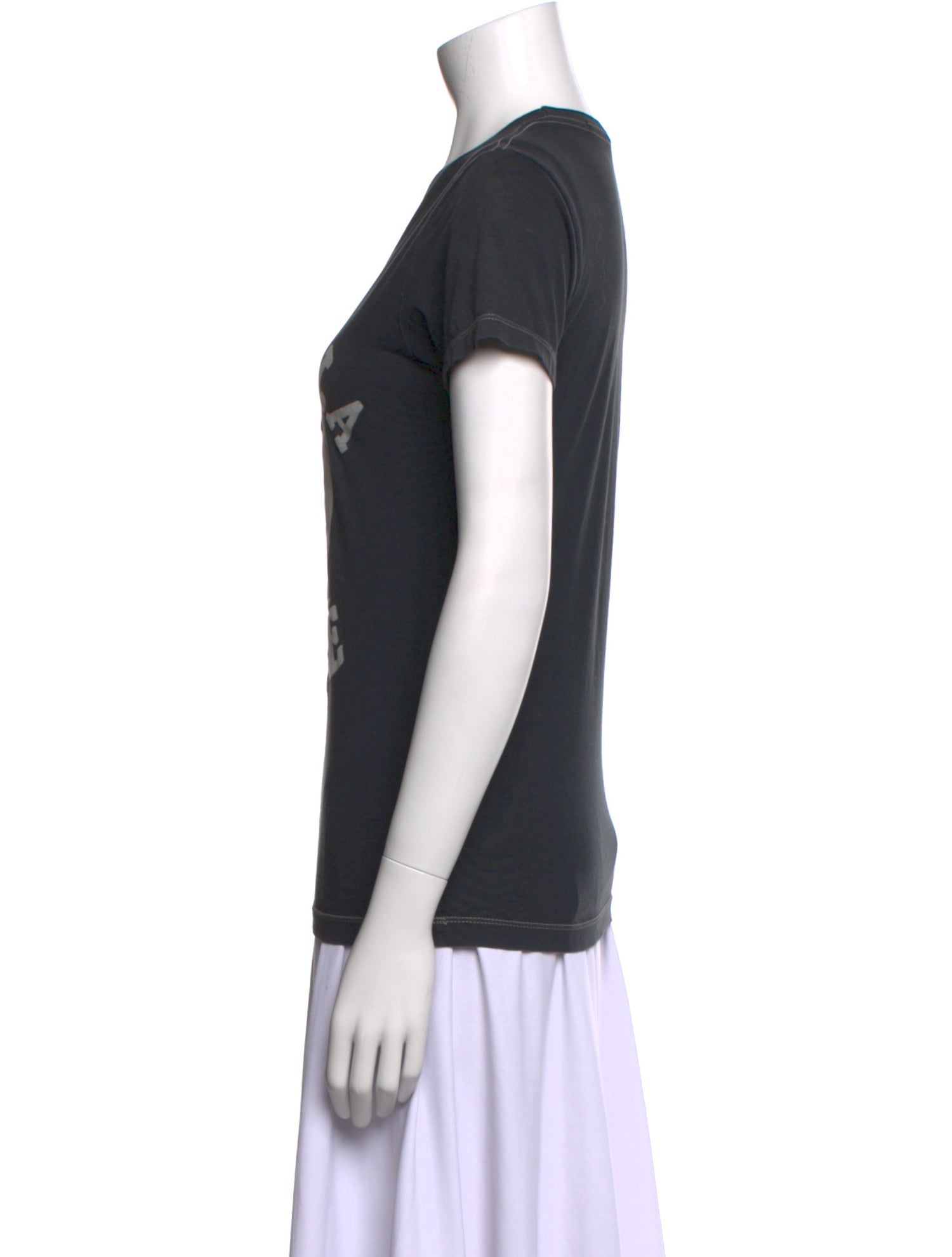 COÛT DE LA LIBERTÉ Graphic Print Crew Neck T-Shirt