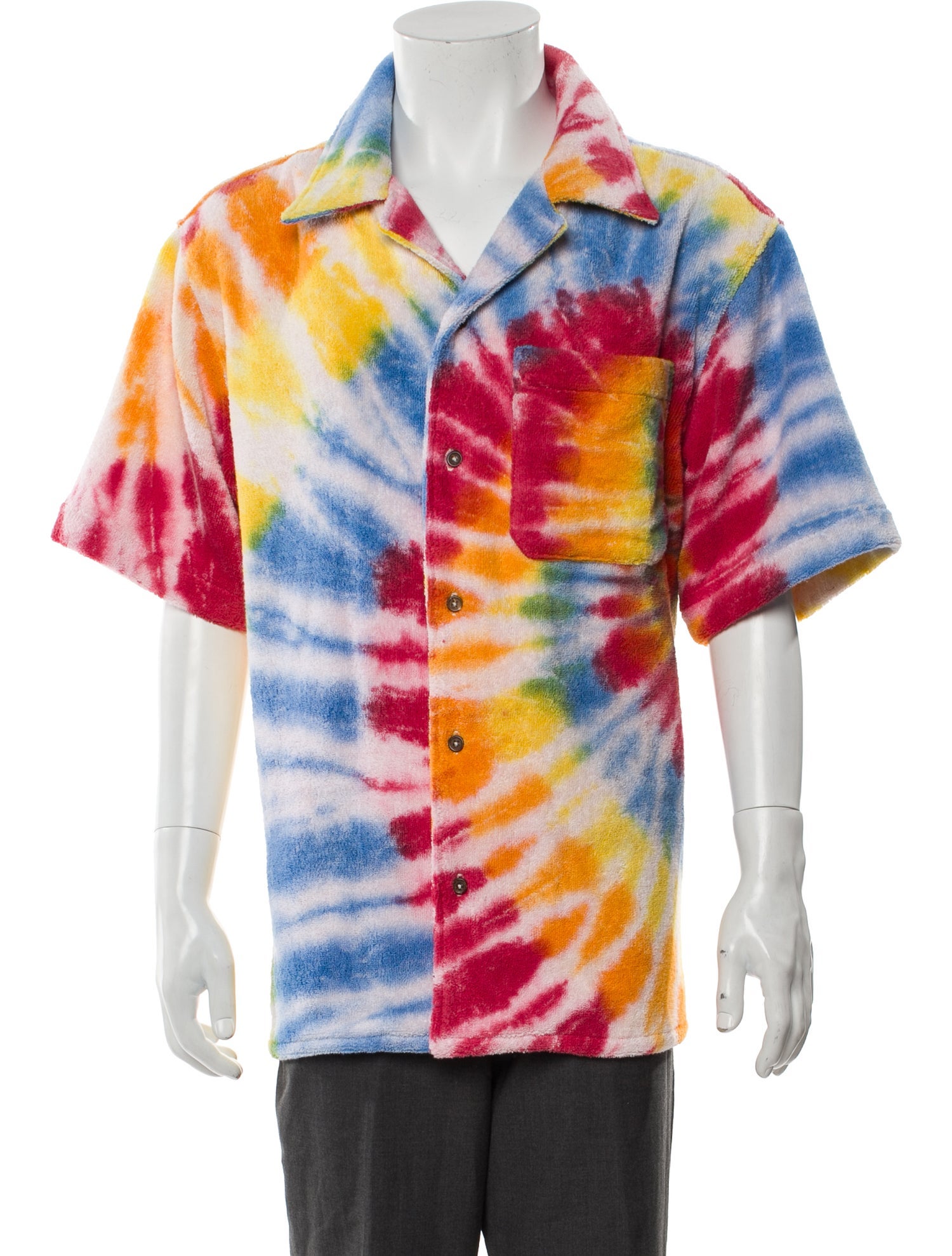COÛT DE LA LIBERTÉ Tie-Dye Print Short Sleeve Shirt w/ Tags
