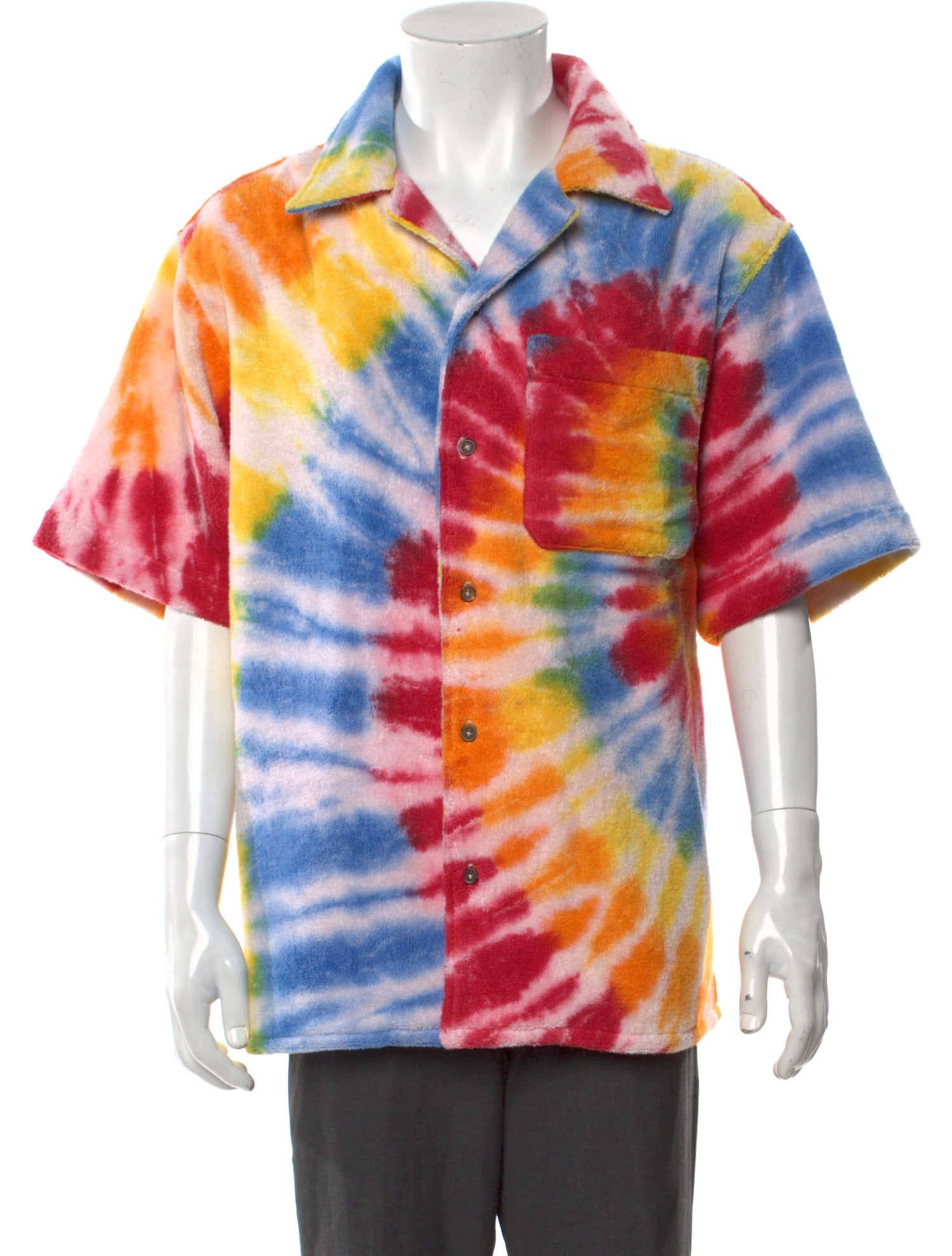 COÛT DE LA LIBERTÉ Tie-Dye Print Short Sleeve Shirt w/ Tags