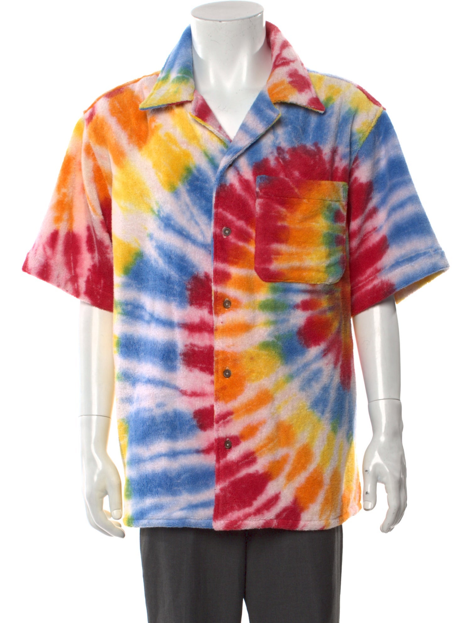 COÛT DE LA LIBERTÉ Tie-Dye Print Short Sleeve Shirt w/ Tags