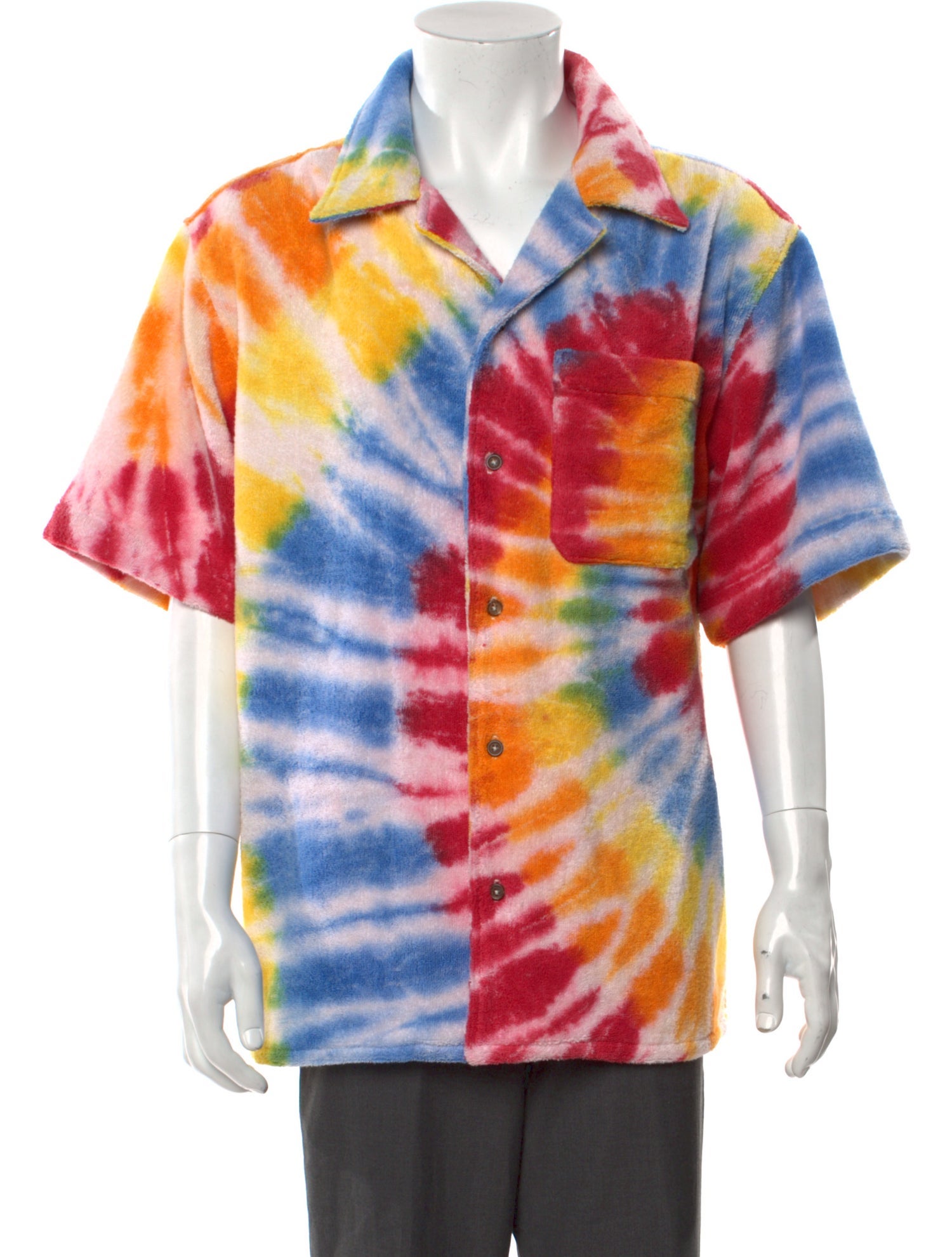 COÛT DE LA LIBERTÉ Tie-Dye Print Short Sleeve Shirt w/ Tags