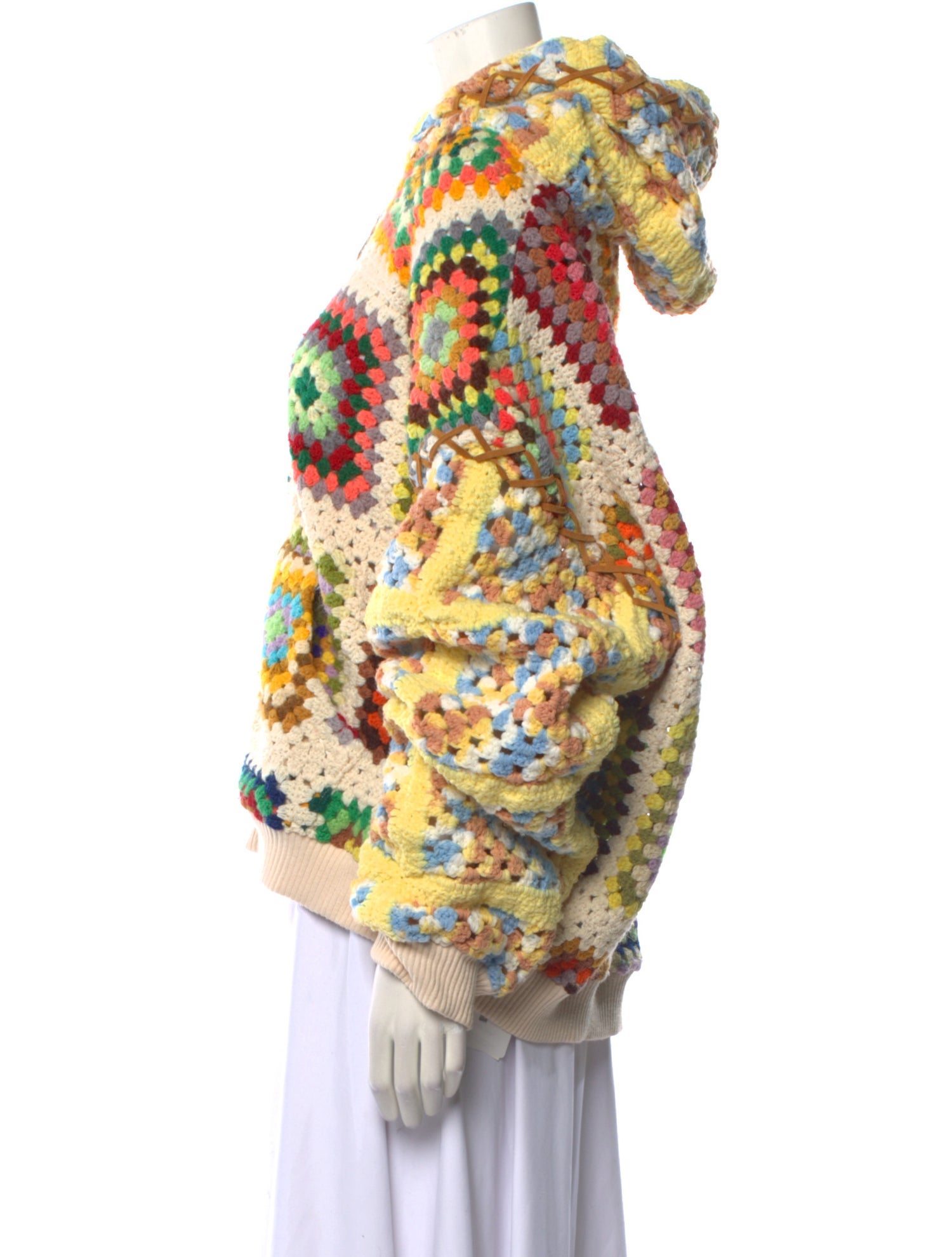 COÛT DE LA LIBERTÉ Crochet Printed Sweater