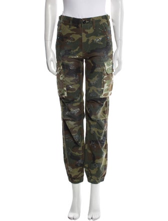 COÛT DE LA LIBERTÉ Camouflage Print Skinny Leg Pants