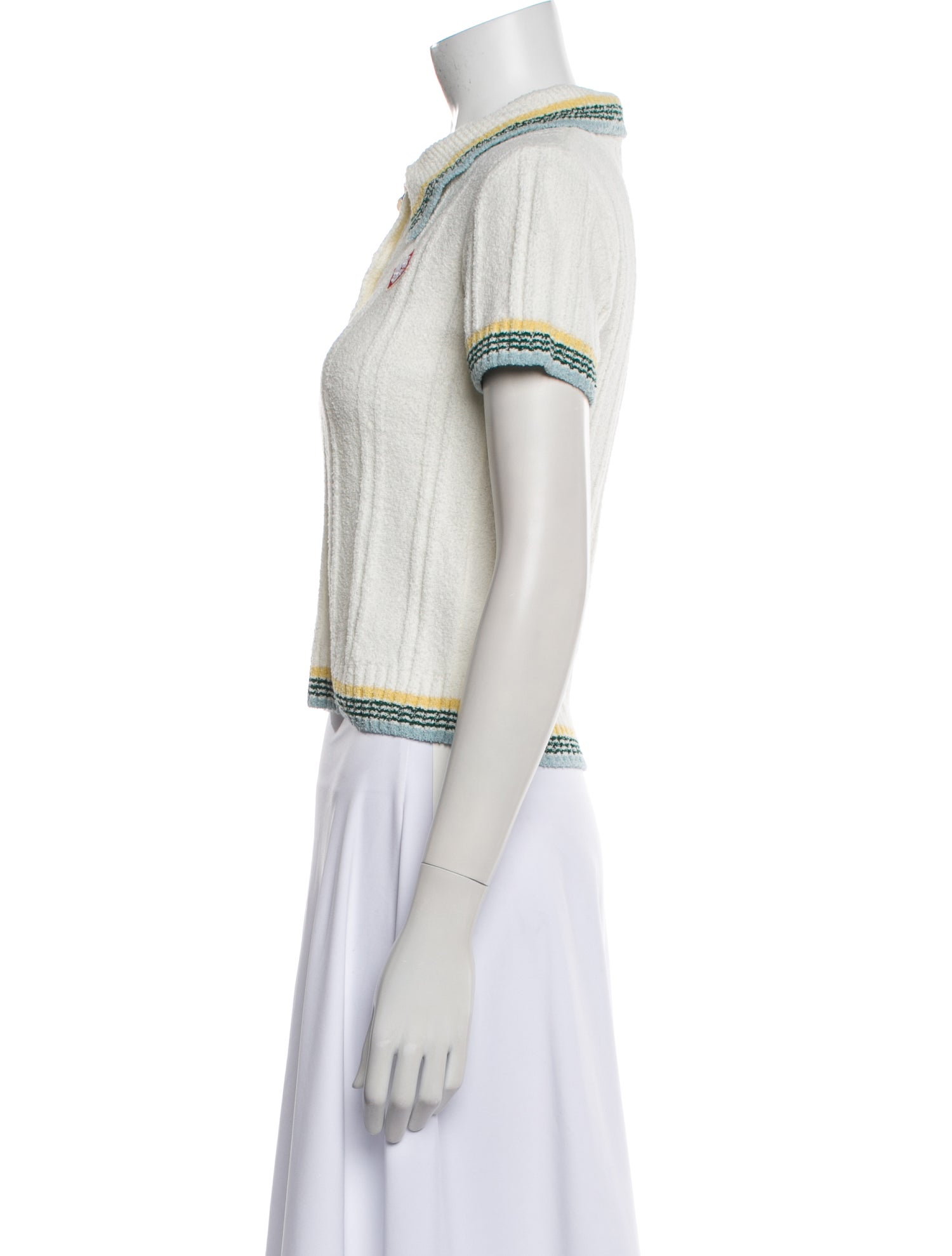 Casablanca Striped Short Sleeve Polo w/ Tags