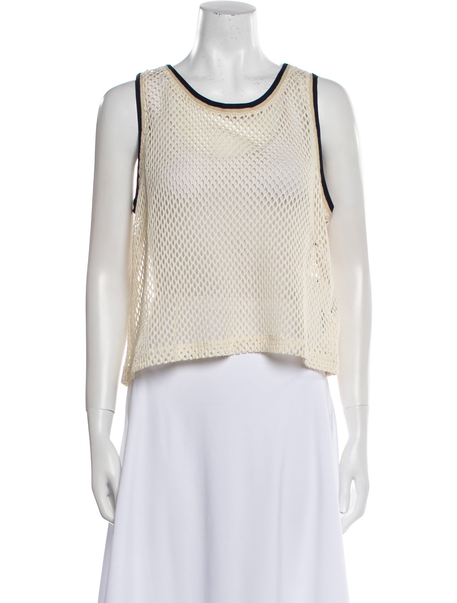 COÛT DE LA LIBERTÉ Scoop Neck Sleeveless Crop Top w/ Tags